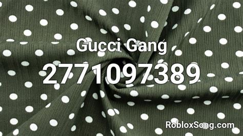 sound id roblox gucci gang|gucci gang instrumental roblox.